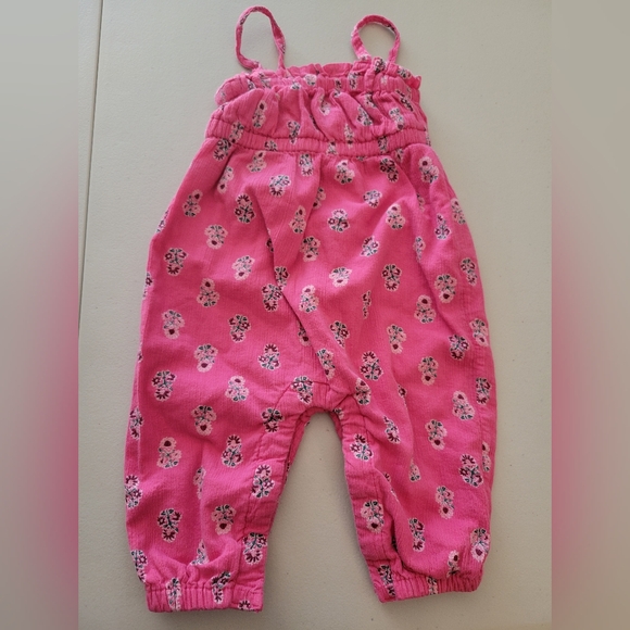 Old Navy Other - Old Navy Little Girls Pink  Floral jumper 3-6 month